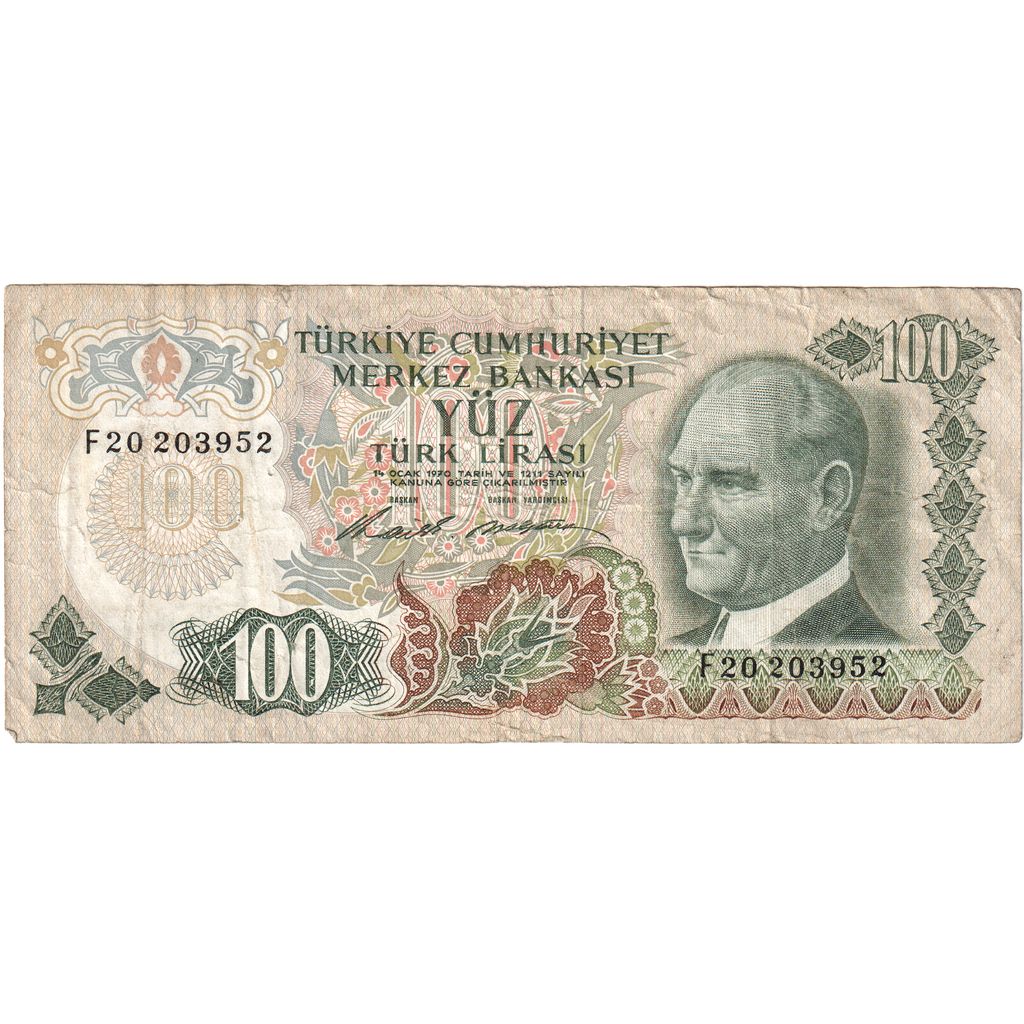 Truthahn,
100 Lira,
VF(30-35)