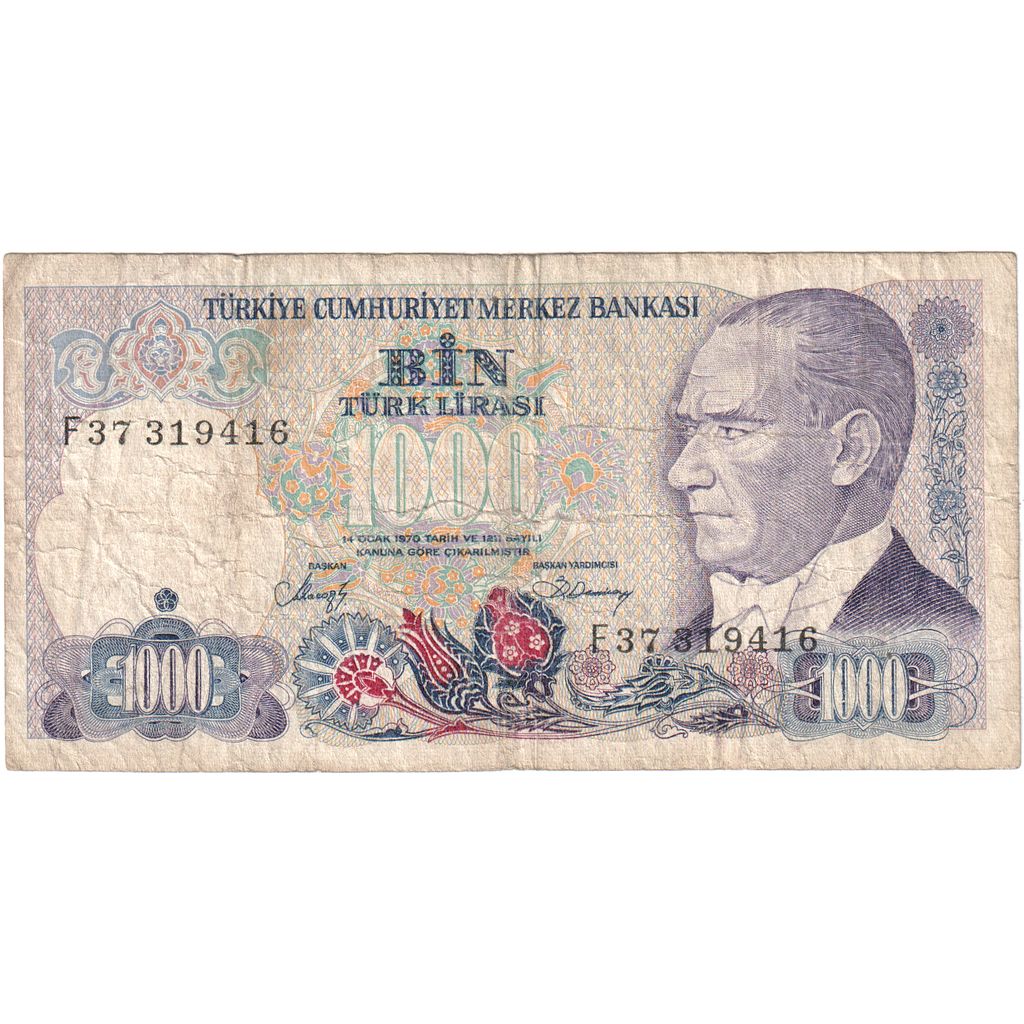 Truthahn,
1000 Lira,
VF(20-25)