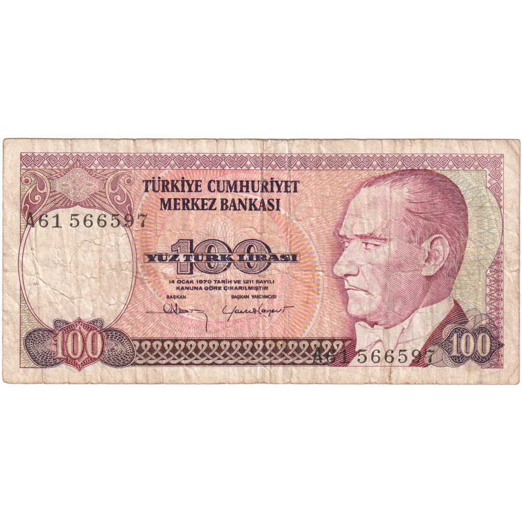 Truthahn,
100 Lira,
14.01.1970