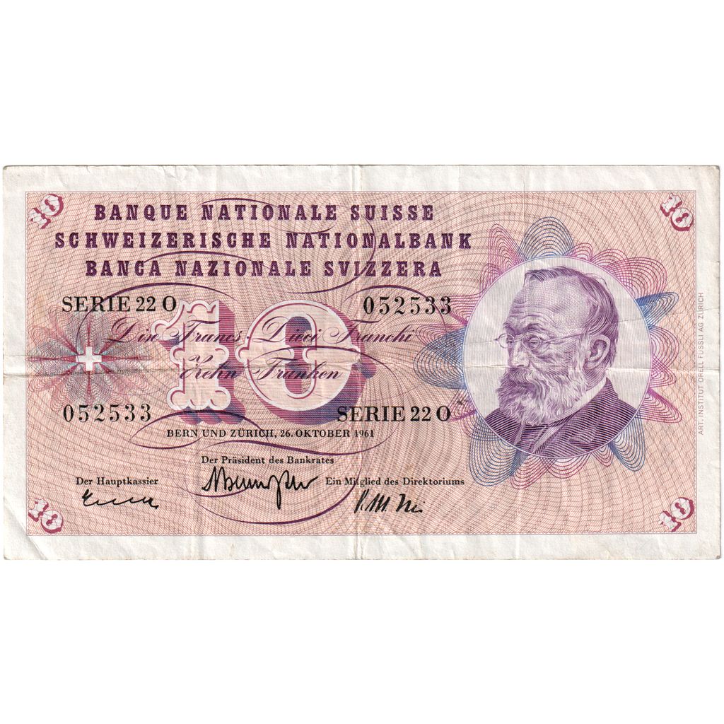 Schweiz,
10 Franken,
26.10.1964