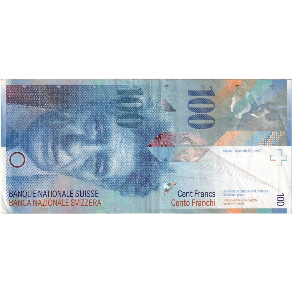 Schweiz,
100 Franken,
EF(40-45)