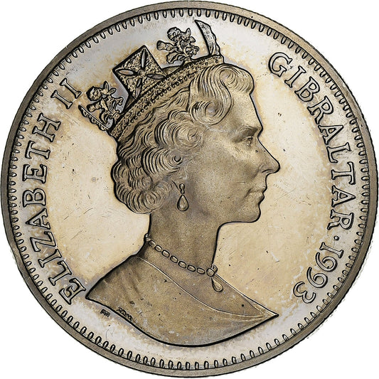 Gibraltar, 
  
  Elisabeth II., 
  
  2,8 Ecu