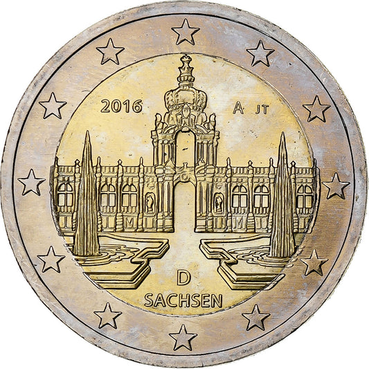 DEUTSCHLAND - BUNDESREPUBLIK, 
  
  2 Euro, 
  
  Sachsen