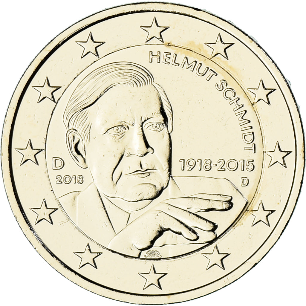 Deutschland, 
  
  2 Euro, 
  
  2018