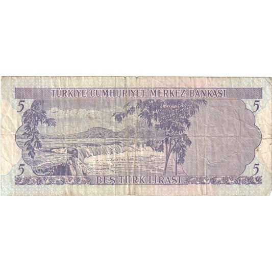 Truthahn, 
  
  5 Lira, 
  
  VF(30-35)
