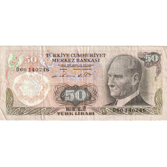 Truthahn, 
  
  50 Lira, 
  
  14.01.1970