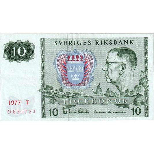 Schweden, 
  
  10 Kronen, 
  
  EF(40-45)