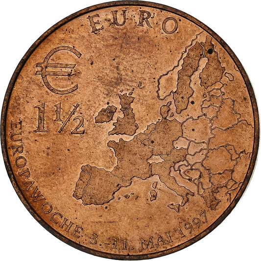 Deutschland, 
  
  1-1/2 Euro, 
  
  1997