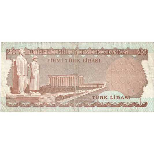 Truthahn, 
  
  20 Lira, 
  
  EF(40-45)