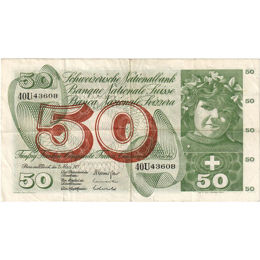 Schweiz, 
  
  50 Franken, 
  
  15.01.1969