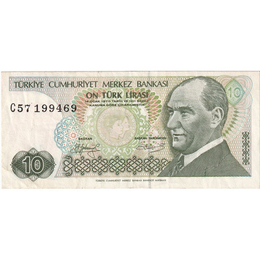 Truthahn, 
  
  10 Lira, 
  
  1979
