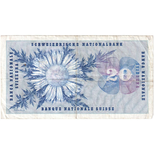 Schweiz, 
  
  20 Franken, 
  
  23.12.1964