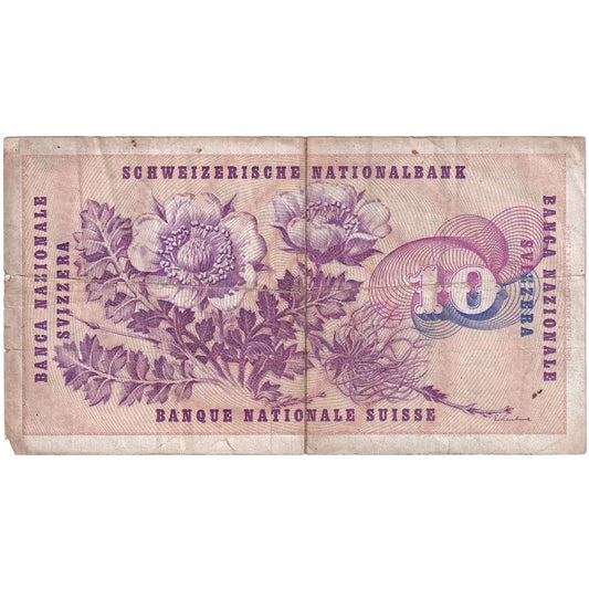 Schweiz, 
  
  10 Franken, 
  
  15.01.1969