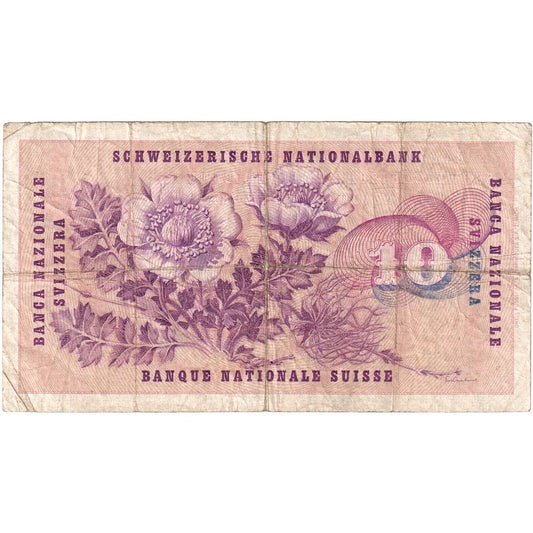 Schweiz, 
  
  10 Franken, 
  
  26.10.1961