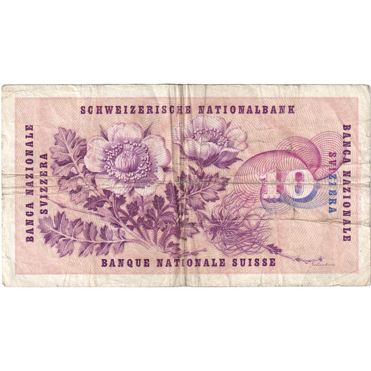 Schweiz, 
  
  10 Franken, 
  
  21.01.1965
