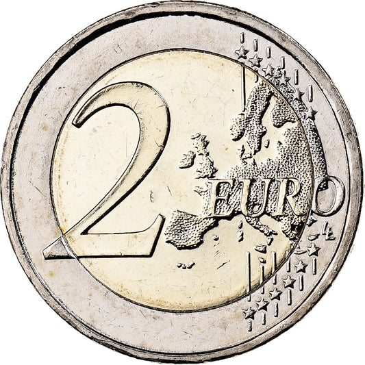 Griechenland, 
  
  2 Euro, 
  
  Koloriert