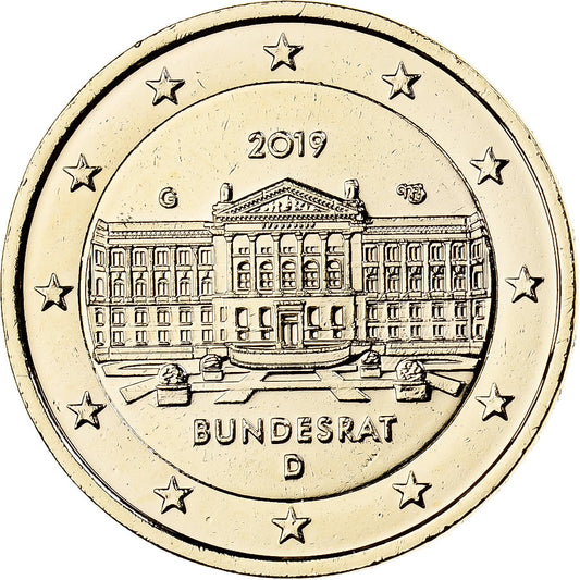 Deutschland, 
  
  2 Euro, 
  
  Fantasieprägung .Dorée
