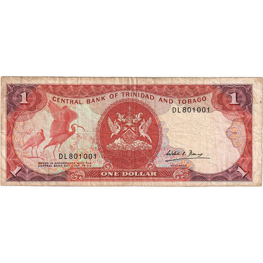Trinidad und Tobago, 
  
  1 Dollar, 
  
  Undatiert (1985)