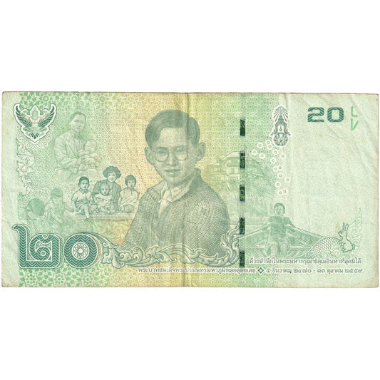Thailand, 
  
  20 Baht, 
  
  KM:130a