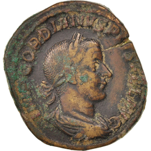 Münze, 
  
  Gordian III., 
  
  Sesterz