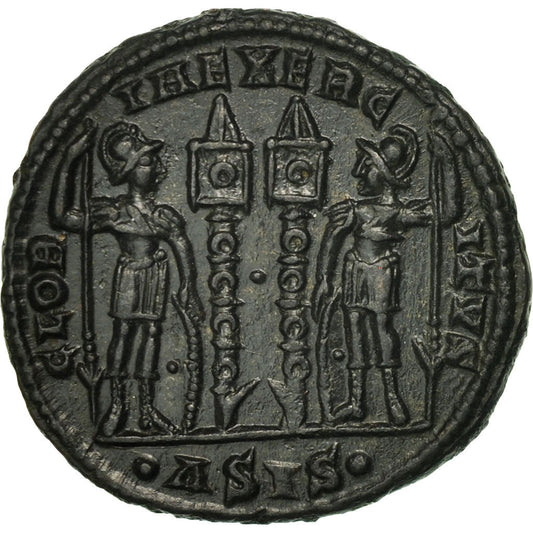 Münze, 
  
  Constantius II., 
  
  Follis
