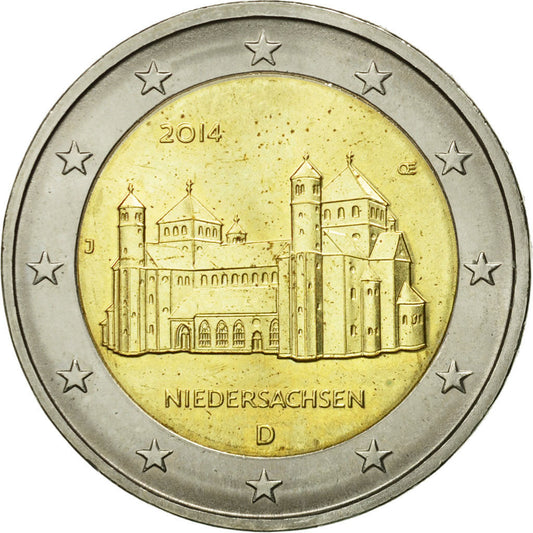 Deutschland, 
  
  2 Euro, 
  
  Kirche Saint Michel