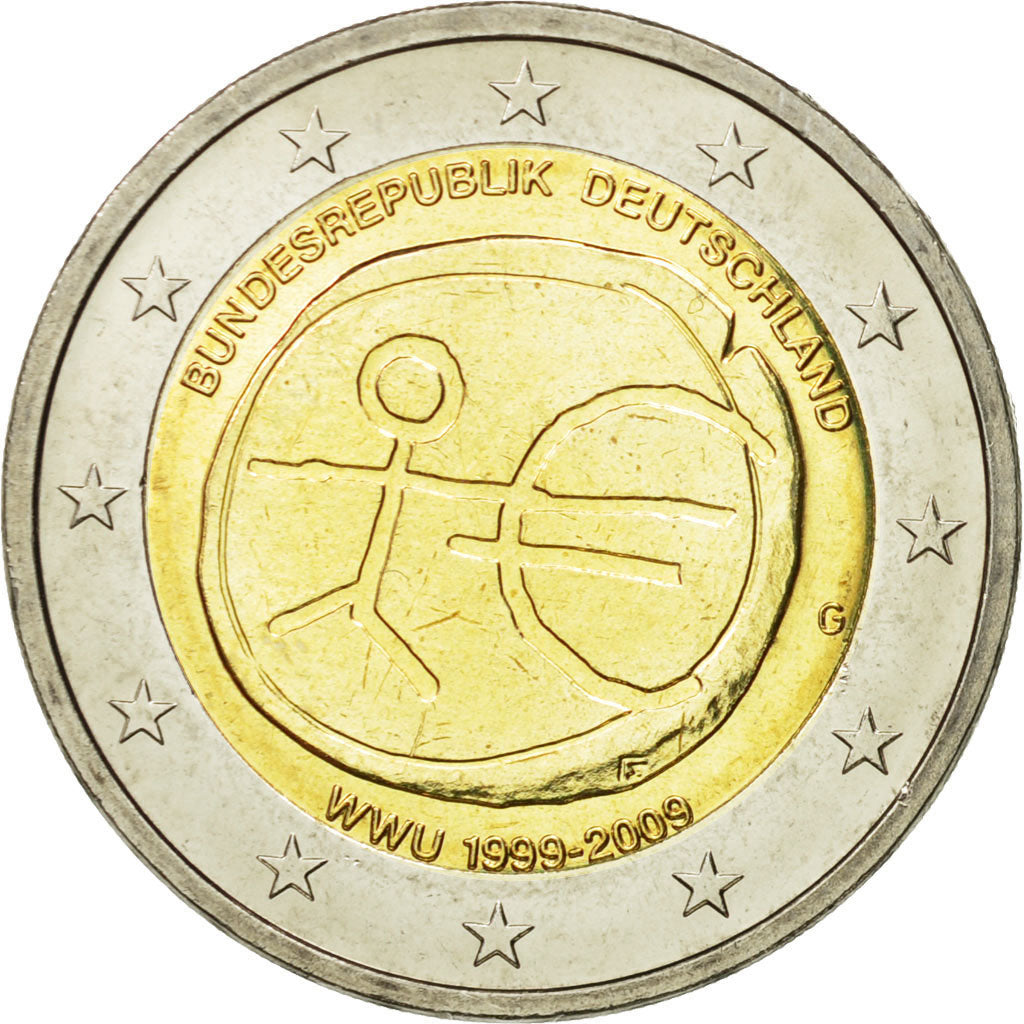 DEUTSCHLAND - BUNDESREPUBLIK, 
  
  2 Euro, 
  
  10. Jahrestag von EMU