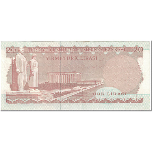 Banknote, 
  
  Truthahn, 
  
  20 Lira