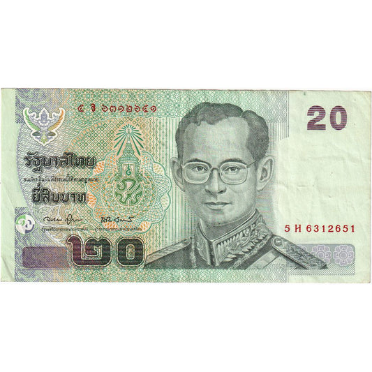 Thailand, 
  
  20 Baht, 
  
  EF(40-45)