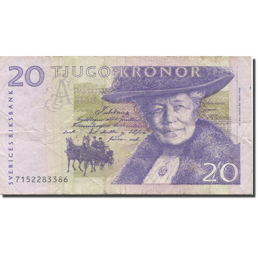 Banknote, 
  
  Schweden, 
  
  20 Kronen