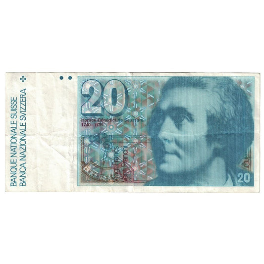 Banknote, 
  
  Schweiz, 
  
  20 Franken