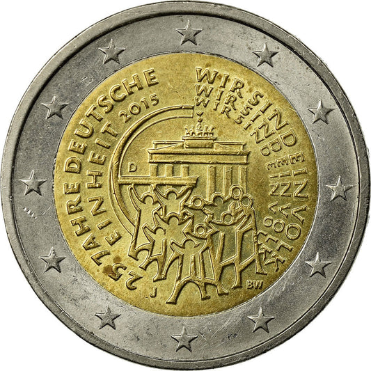 DEUTSCHLAND - BUNDESREPUBLIK, 
  
  2 Euro, 
  
  Wiedervereinigung