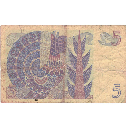 Banknote, 
  
  Schweden, 
  
  5 Kronen