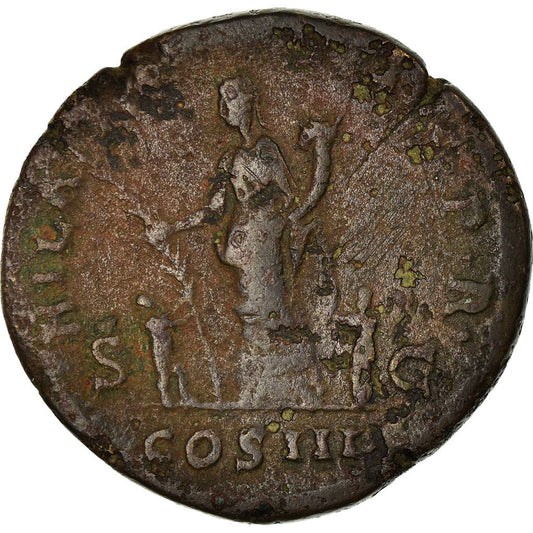 Münze, 
  
  Hadrian, 
  
  Dupondius